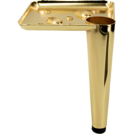 Möbelfuß Pin gold chrom Höhe 13 cm (1/5)