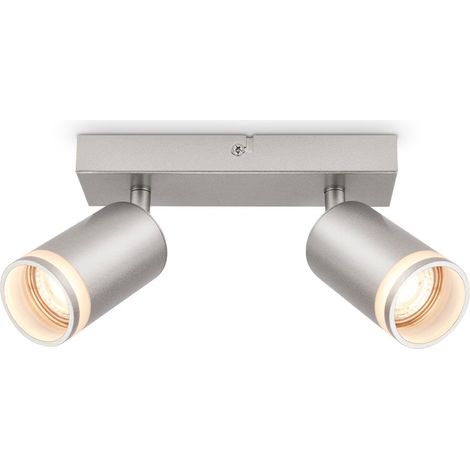 Deckenstrahler Deckenleuchte Deckenlampe Schlafzimmer Schwenkbar 2-flammig GU10