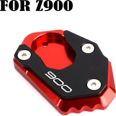 (Rouge-900) Compatible pour Kawasaki Z900 Z650 Z800 Z900RS 2016-2024 Moto CNC Béquille Agrandisseur de pied Support latéral Extension Pad Z 900 rs 800 650 maxpower (1/4)