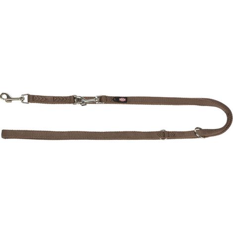 Guinzaglio regolabile per cane Trixie Premium Nocciola XS/S