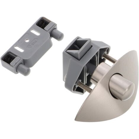 Loquet à Bouton-Poussoir pour Armoire de Bateau Loquet à Tirette pour Camping-Car Loquets à Bouton-Poussoir sans clé pour armoires Construction en métal (1/5)