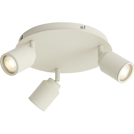 QAZQA Modern Recessed Spotlight Beige 3-Lights IP44 - Ducha (1/5)