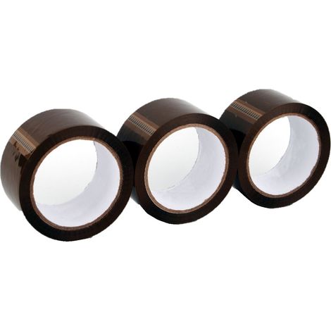 TrendLine Packband-Set braun 48 mm x 50 m 3 Stück Packband