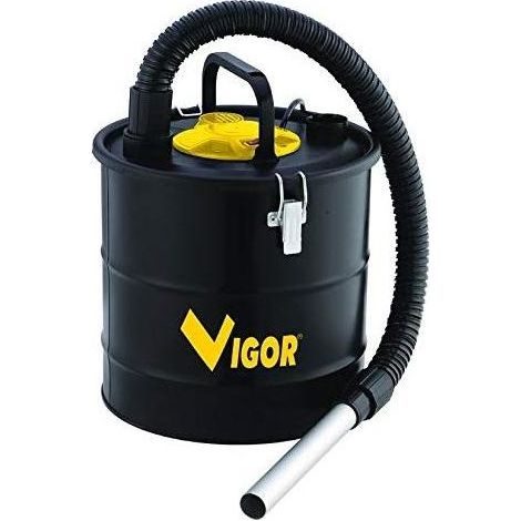 Vigor 99332-08 Aspir-El Bidone Aspiracenere 600 W 15 L Filtro HEPA lavabile per Camini e Stufe a Legna