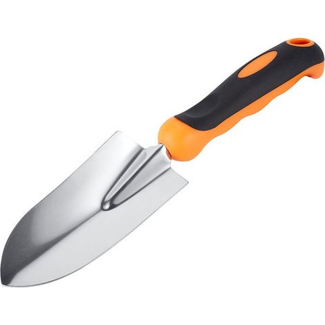 Pelle de Jardin, truelle à Main avec poignée Ergonomique, Petits Outils de Jardinage pour Creuser, Planter, Transplanter, Orange (1/5)
