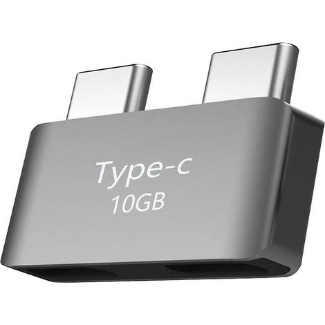 Rallonge courte double USB-C, adaptateur d'extension USB-C 3 mâle vers femelle, compatible avec les appareils Pro et Air. (1/5)