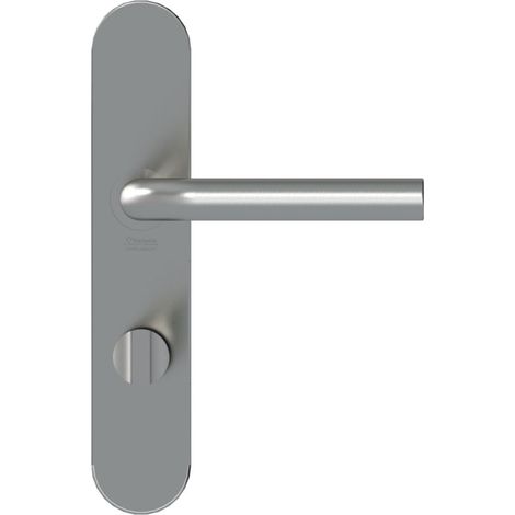 Ensemble Poignée de Tirage Extérieure et Poignée Standard Intérieure - Réversible Droite/Gauche - Clé I Porte Palière - Entraxe 165 mm - en Zamak - Diamant Noir