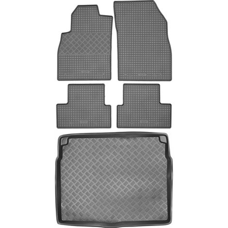 Juego de alfombrillas de goma para coche y maletero para Opel Astra IV J Hatchback (2009-2015).