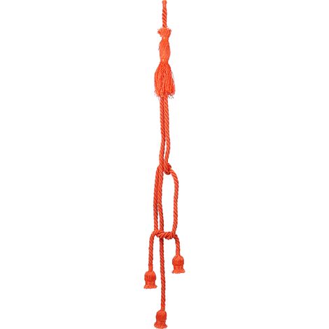 Suspension rétro style campagne américaine en corde de nylon avec base LED, 1 mètre, 3 têtes (1/5)
