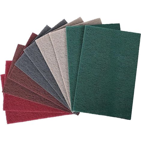 10 Pcs Eponge Poncage Abrasive 150x230mm Papier à Poncer, Grains 400/600/800/1000/2500 pour Dois, Métal, Acier Inoxydable Poncer et Polir (1/5)