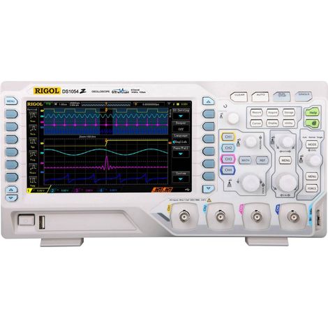 Rigol DS1054Z Oscilloscopio digitale 50 MHz 4 canali 1 Gsa/s 24 Mpts 8 Bit Memoria digitale (DSO) 1 pz.