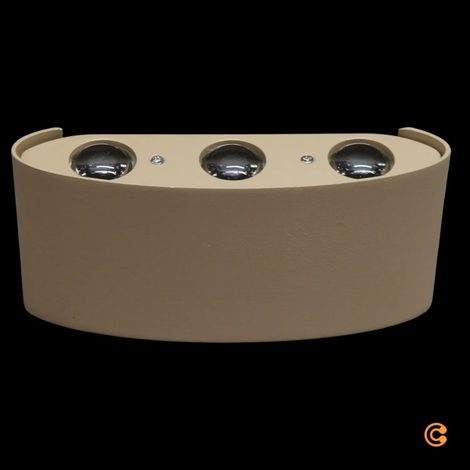 [GEBRAUCHT] B-Ware Paul Neuhaus Außenwandleuchte Wandlampe Led Lampe Carlo 17 Cm Sand Aluminium