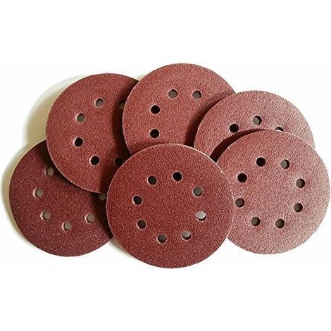 Disques Abrasifs Professionnels │ 40 pièces │ 8 trous │ Ø 125 mm │ grain 1000 │ pour ponceuses orbitales aléatoires │ Feuilles Abrasives │ Papier Abrasif (1/5)