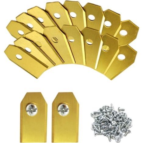 30 lames de rechange en acier inoxydable pour tondeuse Husqvarna, 35 x 18 mm (1/3)