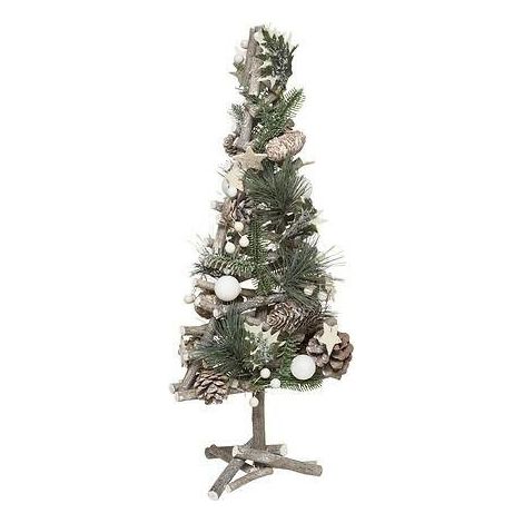 WEIHNACHTSBAUM 55 cm grün AUS NATÜRLICHEN TANNENZWEIGEN (1/2)