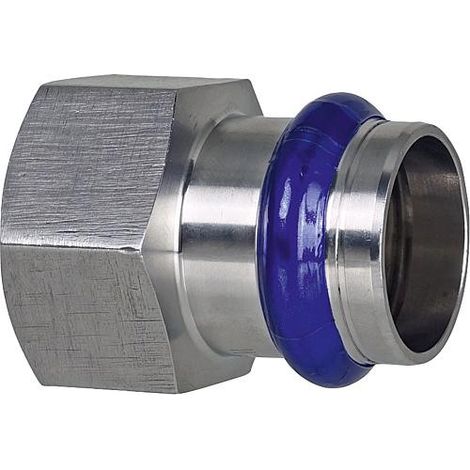 Raccord a sertir inox contour V, manchon de transition femelle 35 mm x DN 32 (11/4") (1/3)