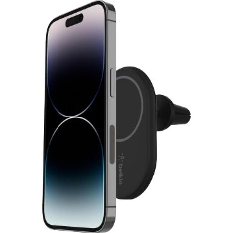 BoostCharge Chargeur de voiture Magnétique sans fil, Support Telephone Voiture Magnetique, Compatible MagSafe, pour l’iPhone 17, 16, 15, 14, 13, 12 Pro, Max, Plus, mini (câble inclus) (1/5)