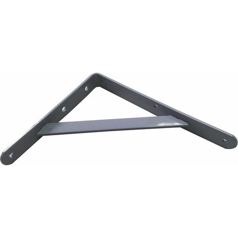équerre Acier Fortex 20x25cm Robuste, Polyvalente, Finition Grise Argent - Fepre