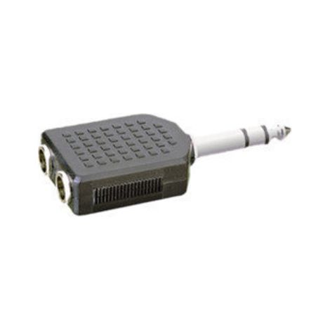Adaptateur stéréo 6,35 mm vers double femelle stéréo 6,35 mm Electro Dh 13.450 8430552022595