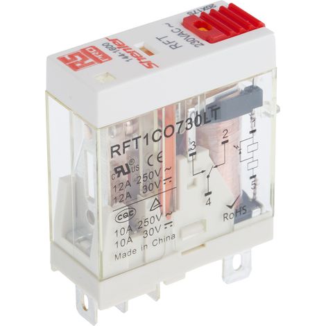 RS PRO Relais sans accrochage 1 RT, bobine 230V c.a. Enfichable 530mW ( Prix pour 1 ) (1/2)