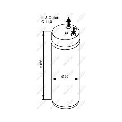 Filtre déshydratant, climatisation NRF 33120 RENAULT 7700436195 8200112833