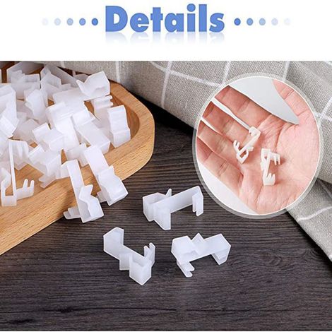 Lot de 20 clips de finition pour stores vénitiens, accessoires pour stores vénitiens, stores verticaux et clips de positionnement pour stores (1/5)
