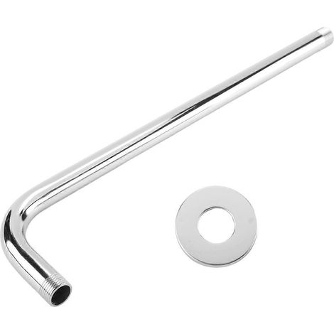 Shower Arm Wall-Mounted Extension Rod Stainless Steel Shower-- (1/5)