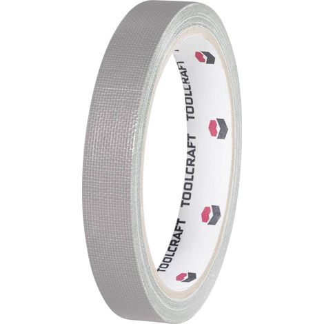 TOOLCRAFT HEB38L10AC HEB38L10AC Nastro in tessuto HEB38L10AC Grigio (L x L) 10 m x 38 mm 1 pz. (1/2)