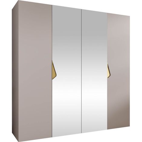 Armoire Hartford 625, Cachemire, 202x200x52cm, Portes d'armoire: Avec des charnières, Nombre d'étagères: 0 (1/5)