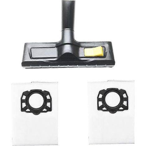 Pour les aspirateurs Karcher séries WD3, WD5 et WD6 : brosse pour sols, sac à poussière, sac non tissé et ensemble de sacs à poussière. (1/5)