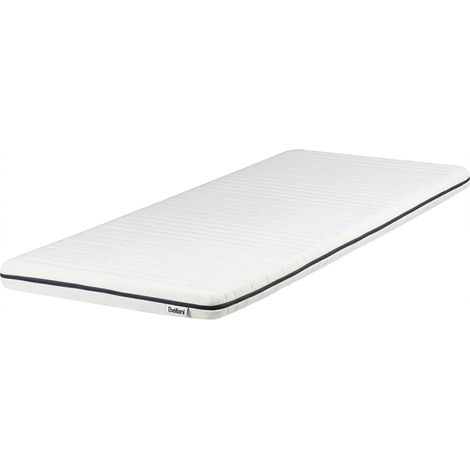 Materasso singolo in schiuma Rivestimento in poliestere Bianco 80 x 200 cm Precious