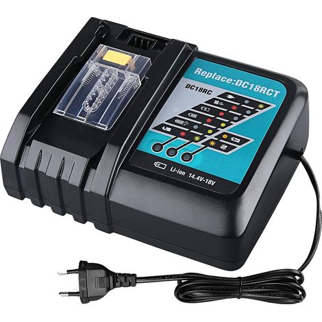 DC18RC 4.0A Chargeur Rapide pour 14.4V-18V Batterie Remplacement pour BL1850B BL1830 BL1840 BL1850 BL1860 BL1430 BL1440 BL1450 Batteries (1/5)