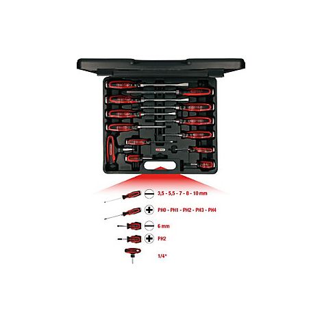 KS TOOLS  ERGOTORQUEmax Satz  Schraubendreher mit  tapa de  impacto 13  pzs. -  151.1150 (1/5)
