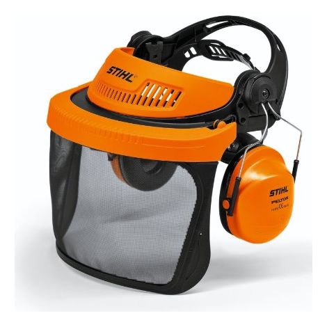 Casco Stihl G500 protezione uditiva 28 dB visiera ventilata