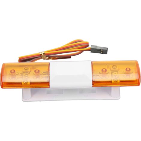 Feu LED Clignotant pour Modèles RC 1/8 1/10, 4 Modes d'Alerte Lumineuse, Design Réaliste de Sécurité Routière (1/5)