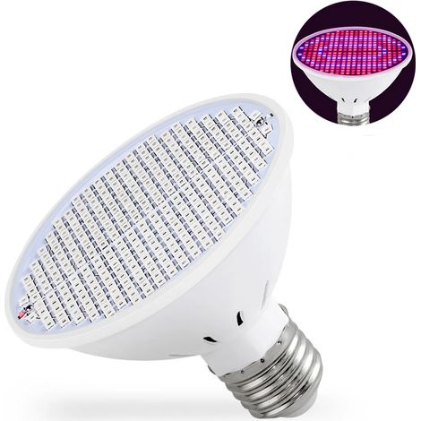Lampe horticole 18W E27 300 LED pour plantes d'intérieur, légumes et fleurs. (1/5)
