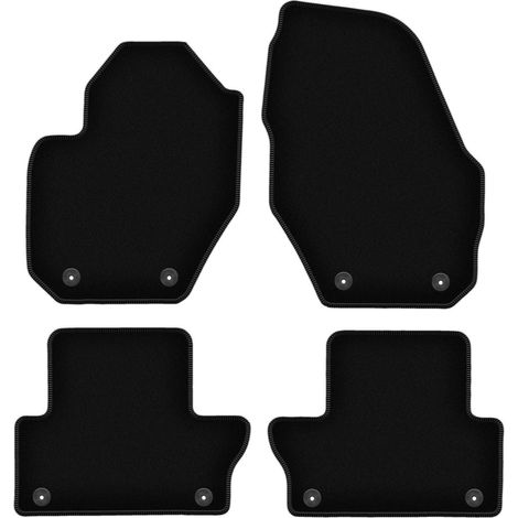 Tapis de sol en velours noir BASIC pour : Volvo XC60 I crossover (2008-2017) (1/5)