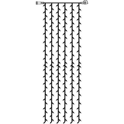 System LED 465-56-14 Curtain LED 100 x 400 cm Extra, warmweiß (1/5)