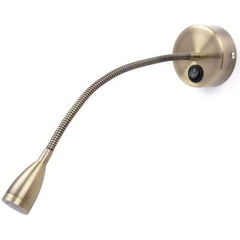 Liseuses murales flexibles/lampe de chevet avec interrupteur, 13 Watt Cree Led, Bronze My-b031 [Classe énergétique A+++]