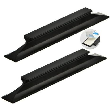 2 pièces poignée de porte coulissante auto-adhésif Poignée de grange alliage d'aluminium Poignées pour placards d'armoire Tirer noir Bouton de Meuble Poignet Pas de poinçonnage (Length 150mm) (1/4)
