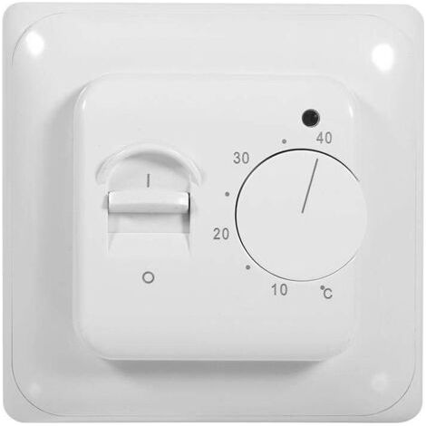 Thermostat de chauffage au sol, Thermostat de chauffage manuel mécanique de pièce 220V, climatisation, commutateur de commande de température, sécurité, économie d'énergie et confort (1/5)