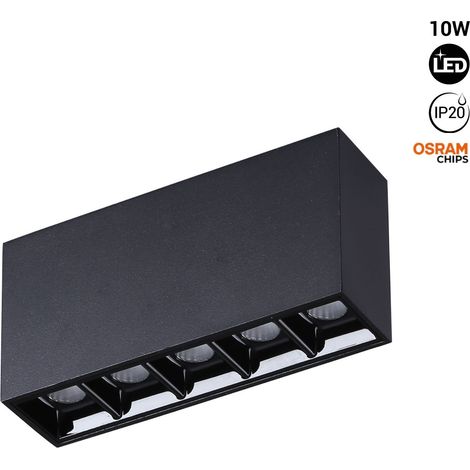 Faretto lineare LED superficie - 10W - UGR18 - CRI90 - Chip OSRAM - Bianco Neutro (1/5)