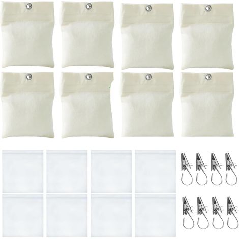Poids Nappe de Table Exterieur, 8 Sacs de Sandbag avec Attaches Métalliques, Sac de Sable Poids de Nappe Fermeture Autocollante, pour Tonnelles, Terrasses et Balcons (1/5)