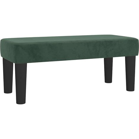 banc Vert foncé 70 x 30 x 30 cm Velours CFW116532 (1/2)
