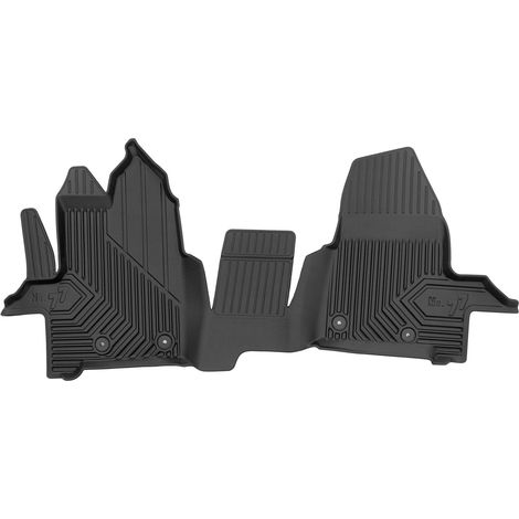 Tapis de Sol de Voiture pour Ford Transit Custom I 2012-2023 3places TPE Noir 1x (1/5)
