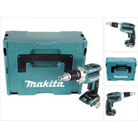 Makita DFS 250 ZJ Avvitatore per cartongesso a batteria 18V / brushless + Valigetta Makpac - senza batterie, senza caricabatterie