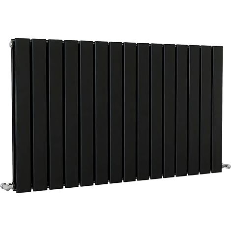 SKY Bathroom Flat Panel Radiator Horizontal 600x1020mm Double Black (1/5)