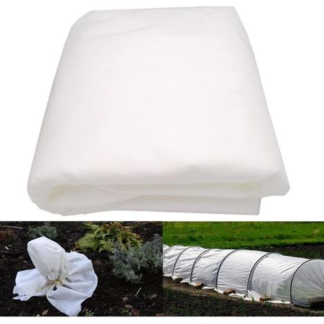 Enowelir 2m x 4m Voile Hivernage Plante Exterieur, Toile Hivernage Plante Exterieur, Housse d'hivernagepour Protéger Les Plantes du Gel,Toison Non-tissée Voile d'hivernage 40 g/m² (1/5)