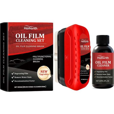 Ölfilm-Reinigungsset für Windschutzscheiben, Fenster und Rückspiegel – Praktisches Reinigungsset für den täglichen Gebrauch -- BIEMMEDUE (1/5)