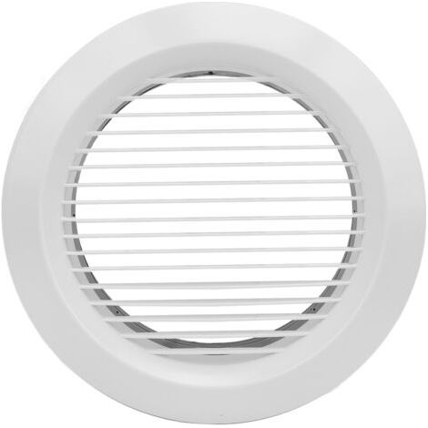 Grille de Ventilation Ronde de 200 Mm, Grille de Ventilation Droite en Plastique ABS Blanc, Grille de Ventilation Légère avec Maille en Nylon, pour Salle de Bain, Cuisine, Bureau (1/5)